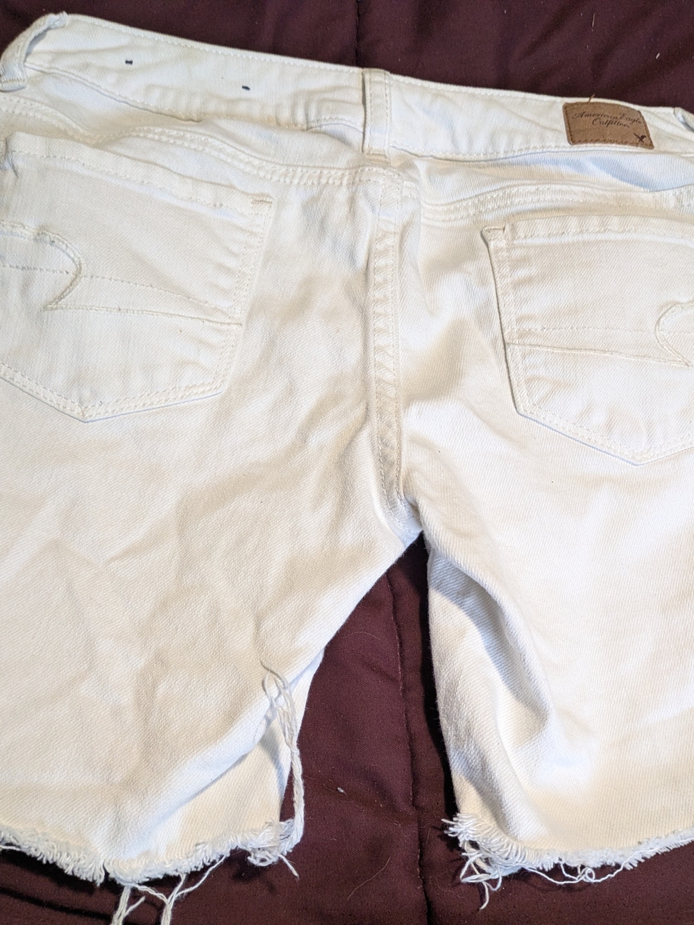 ✨ American Eagle Distressed White Denim Shorts - Picture 8 of 11